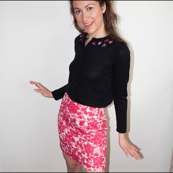 J. Crew Rose Print Mini Skirt - Picture 11 of 11